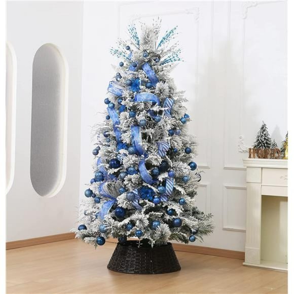 36pcs Navy Blue Christmas Tree Decorations Set, 6 Styles (Small Medium Large) - Picture 7 of 7